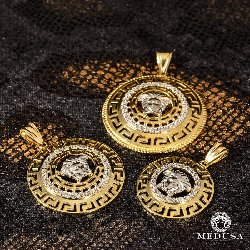 Pendentif en Or 10K | Médaillon Héra F5
