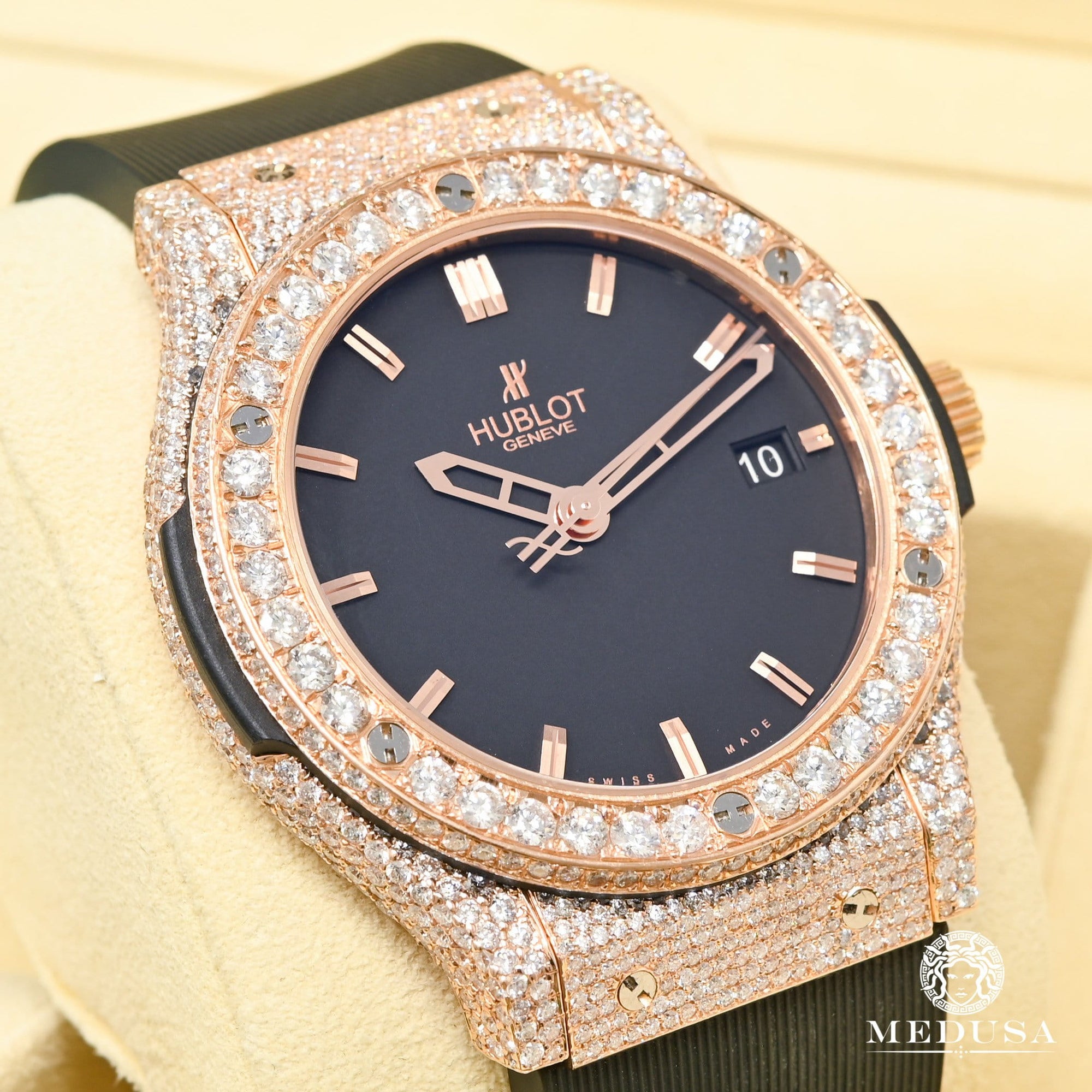 Montre Hublot | Montre Homme Hublot Classic Fusion 45mm - Iced Everose Or Rose