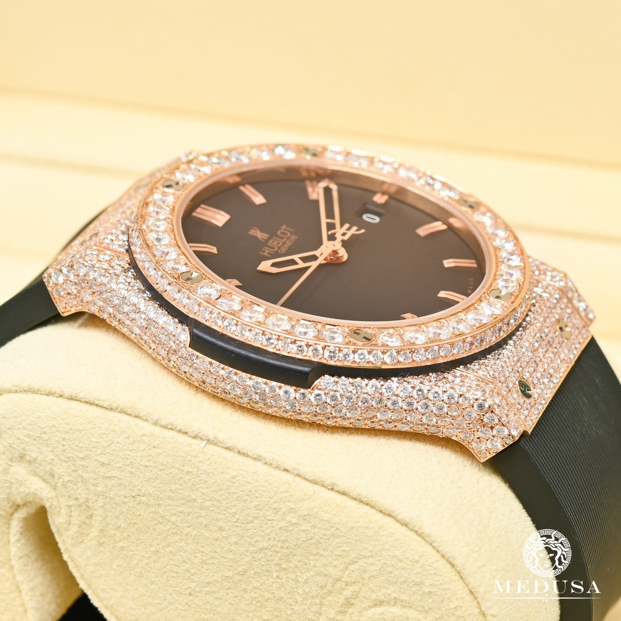 Montre Hublot | Montre Homme Hublot Classic Fusion 45mm - Iced Everose Or Rose