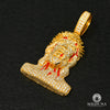 Pendentif à Diamants en Or 10K | Pendentif Divers Jesus D7 Diamant Or Jaune