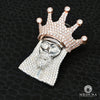 Pendentif à Diamants en Or 10K | Pendentif Divers Jesus D8 Diamant Or Rose 2 Tons