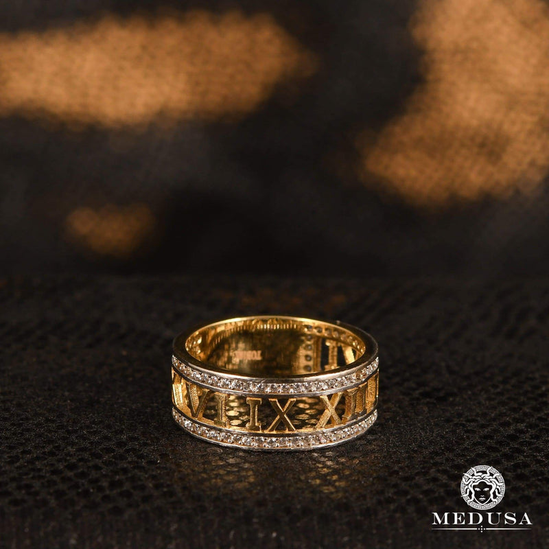 Bague en Or 10K | Bague Femme Jonc F1 - Grec