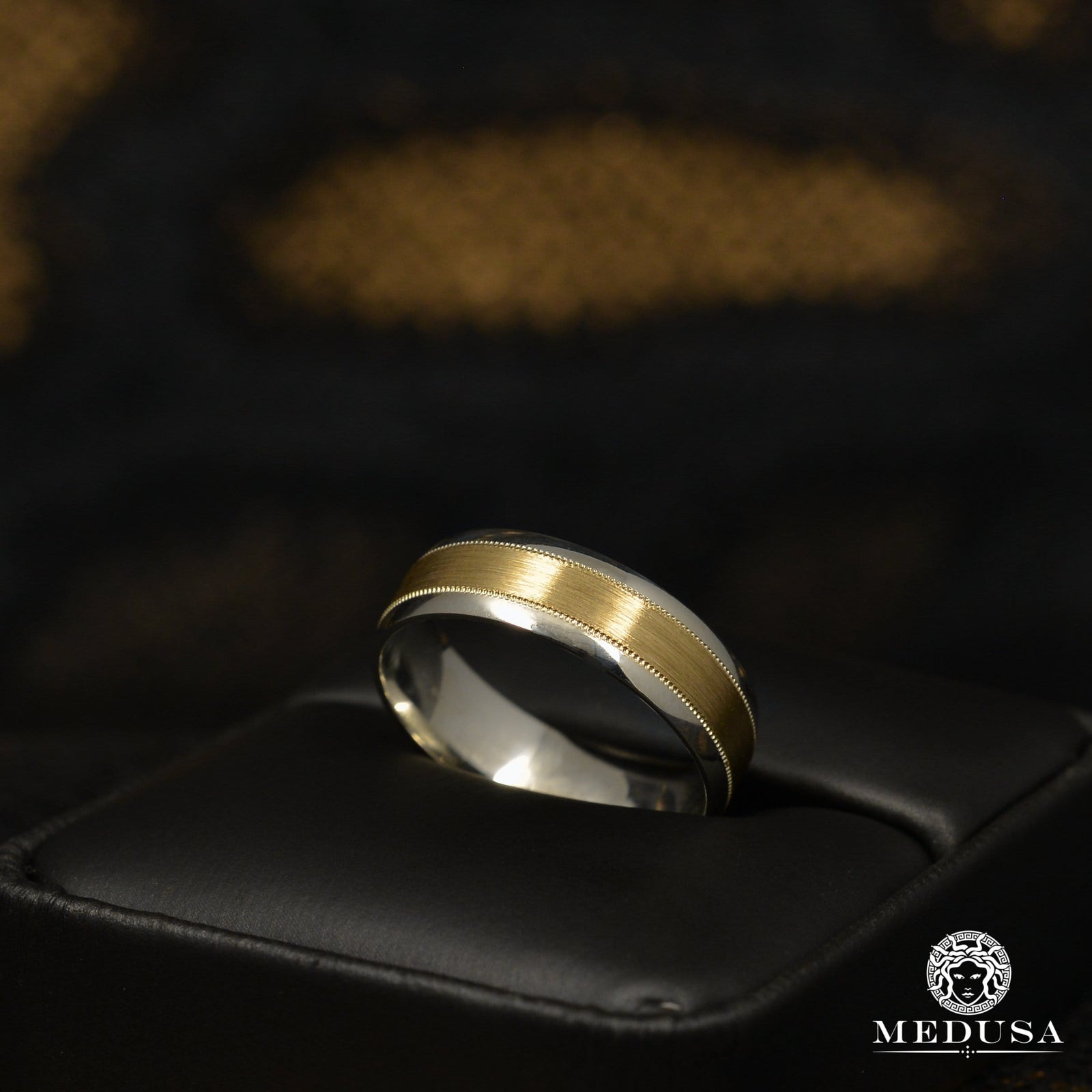 Jonc en Or 10K | Jonc Homme Jonc H2 2 Tons - MED252