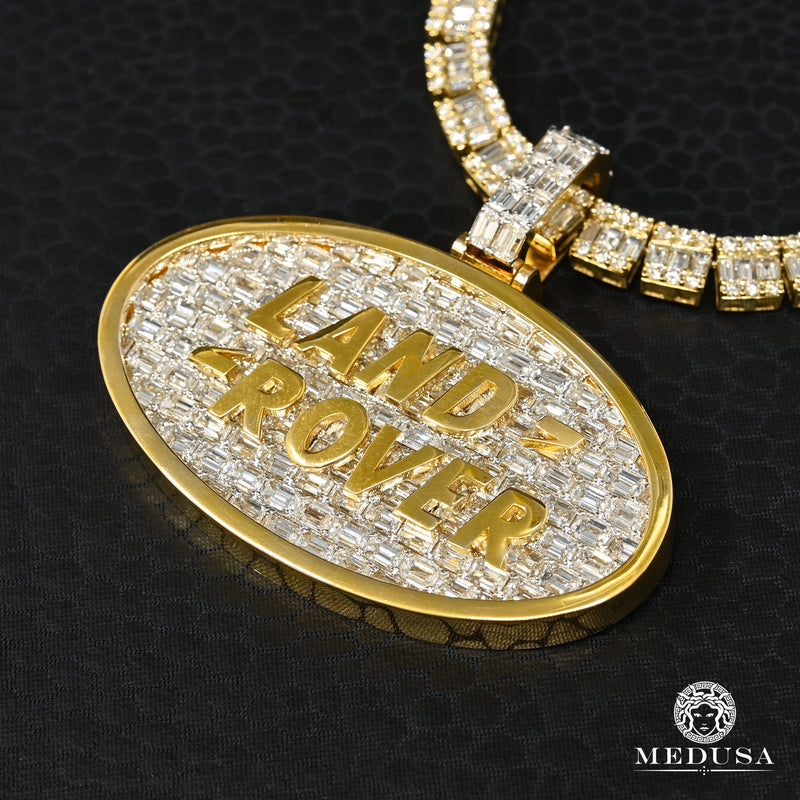 Pendentif à Diamants en Or 10K | Pendentif Divers Land Rover D1 Diamant Or Jaune