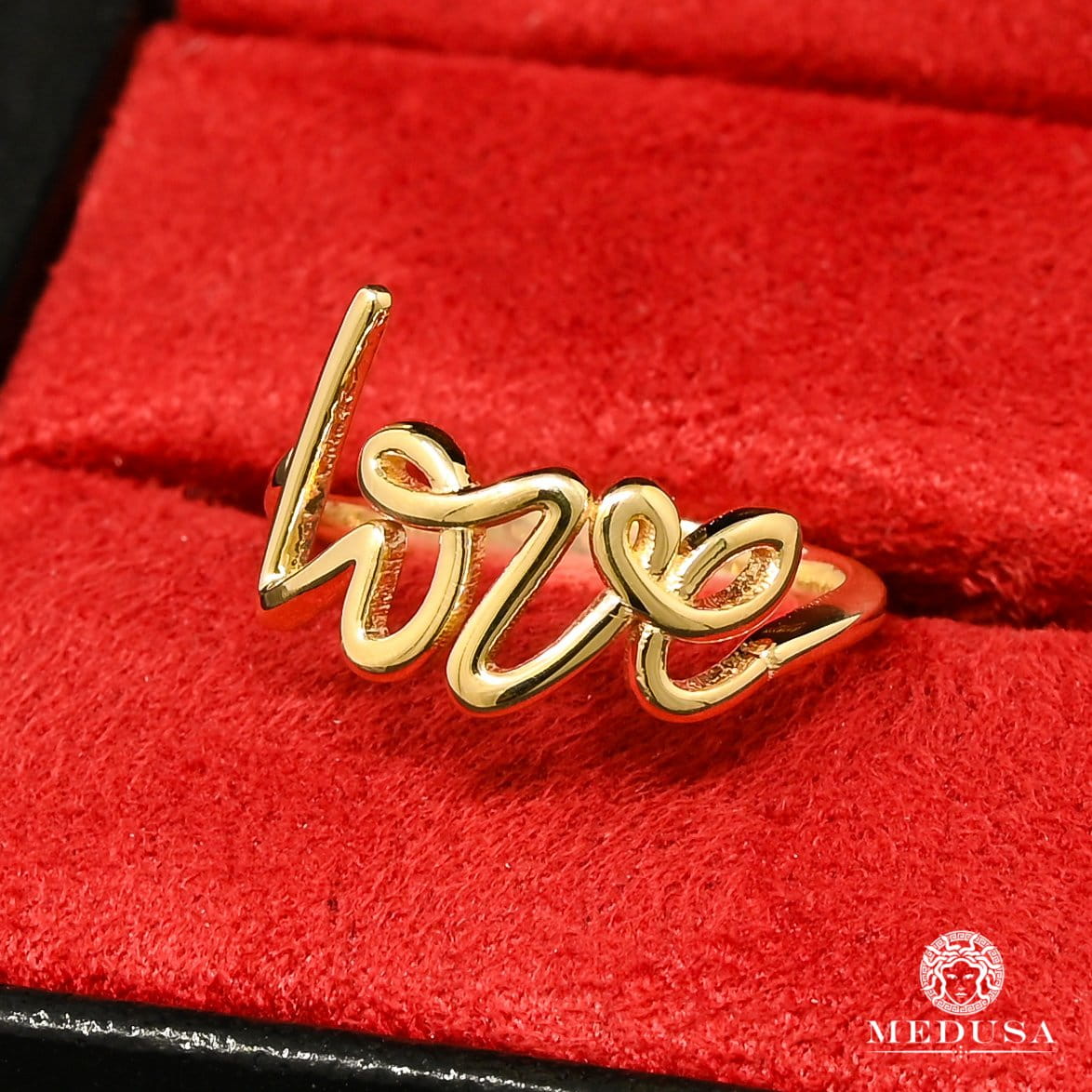 Bague en Or 14K | Bague Femme Love F10 Paloma’s Graffiti Or Jaune