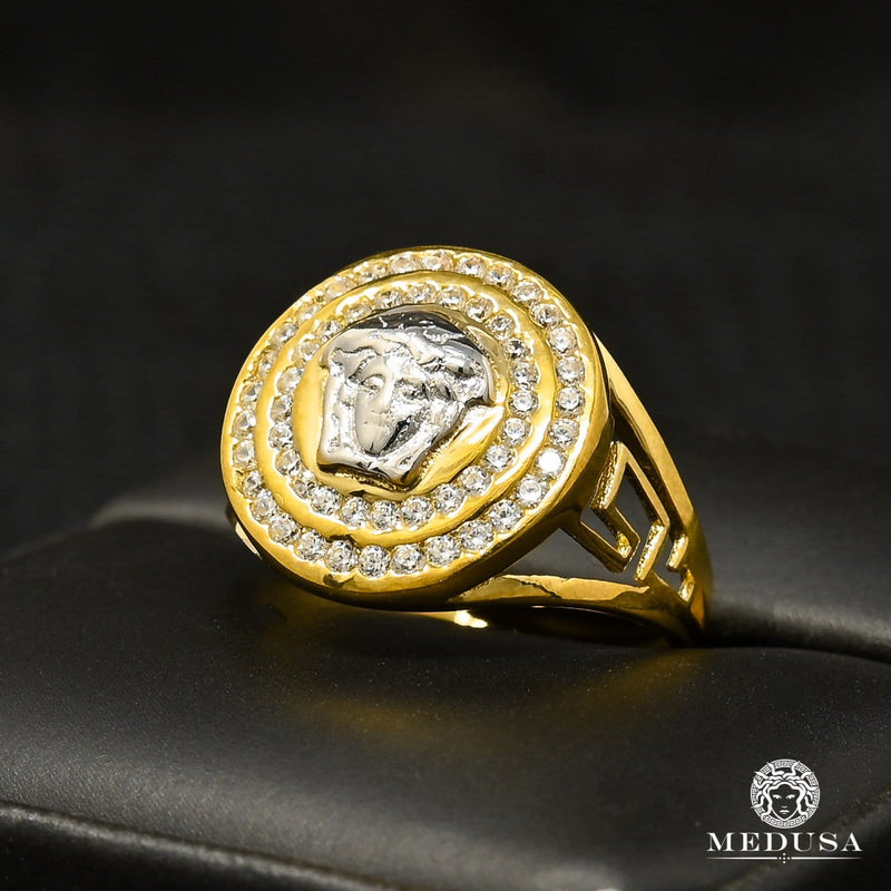 Bague en Or 10K | Bague Femme Mirror F9 Or 2 Tons