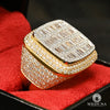 Bague à Diamants en Or 14K | Bague Homme Orb D5 - Diamant Or Jaune