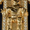 Pendentif en Or Custom | Bijoux Custom Pendentif Deathrow Records Or Jaune