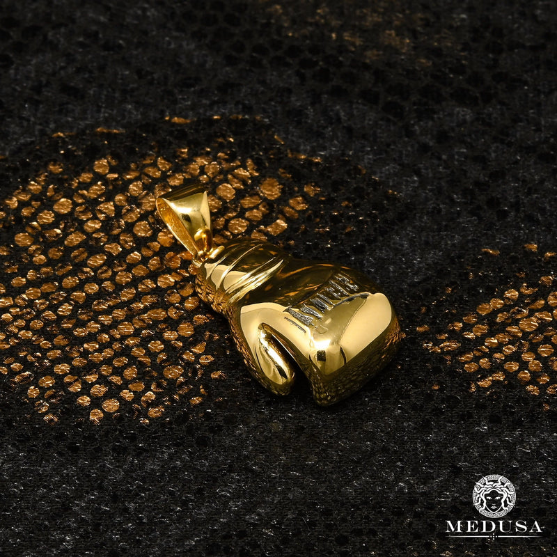 Pendentif en Or 10K | Pendentif Divers Pugilism X5 Or Jaune
