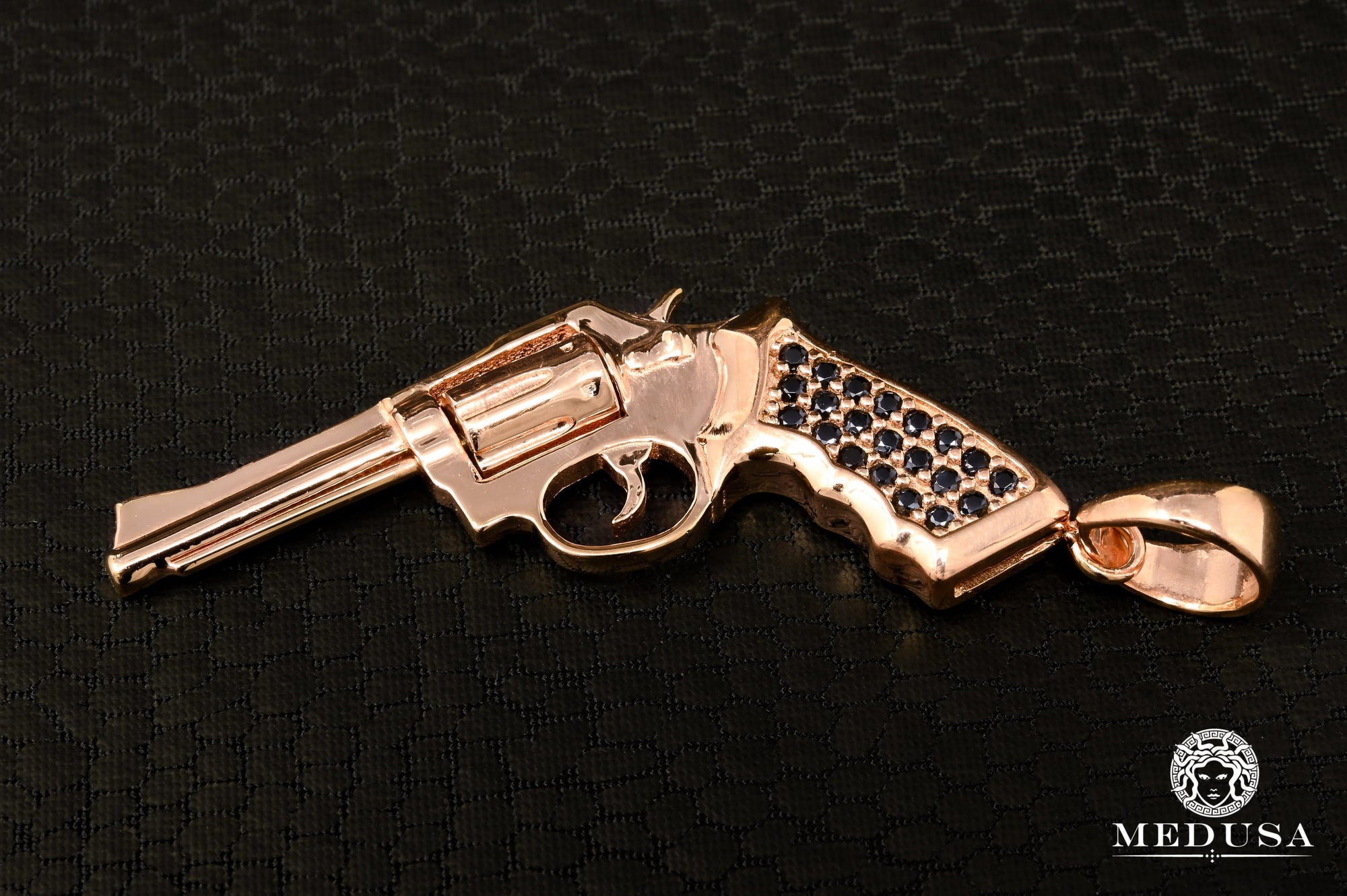 Pendentif en Or 10K | Pendentif Divers Rifle X4 Or Rose