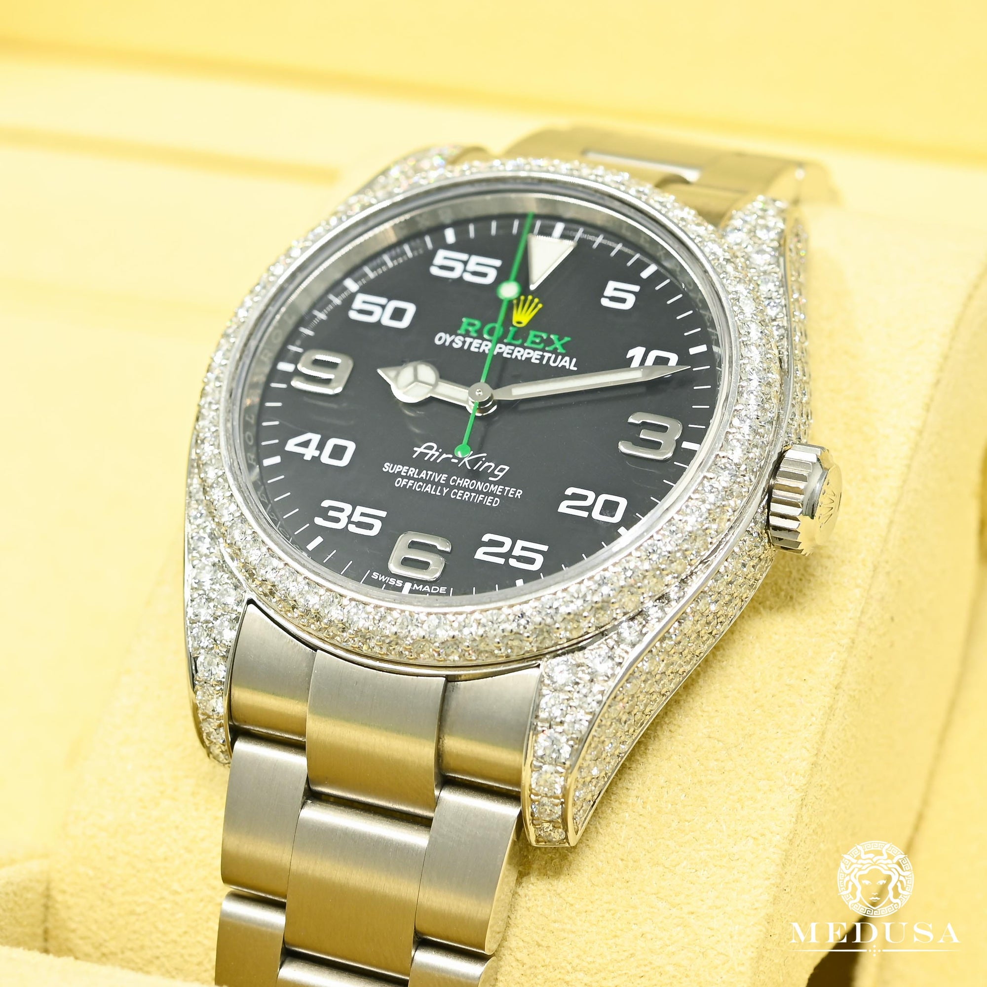 Montre Rolex | Montre Homme Rolex Air-King 40mm - Honeycomb Case Stainless