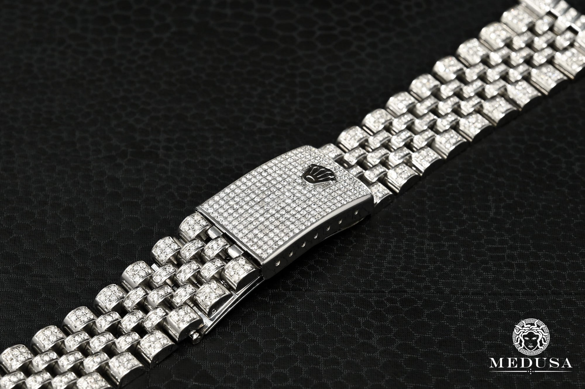 Montre Rolex | Montre Homme Rolex Bracelet Jubilee - Iced Out Stainless