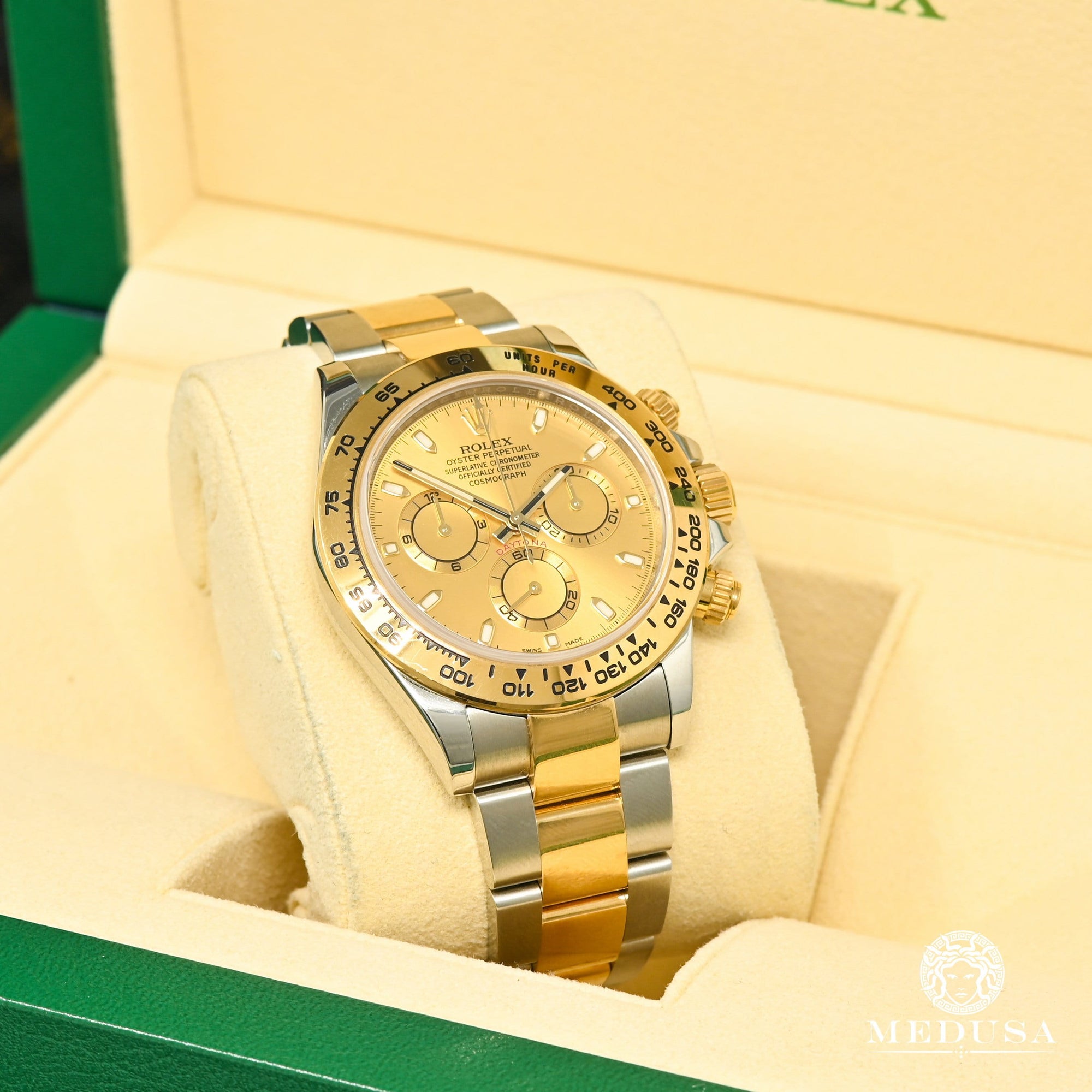 Montre Rolex | Montre Homme Rolex Cosmograph Daytona 40mm - Champagne 2 Tones Or 2 Tons