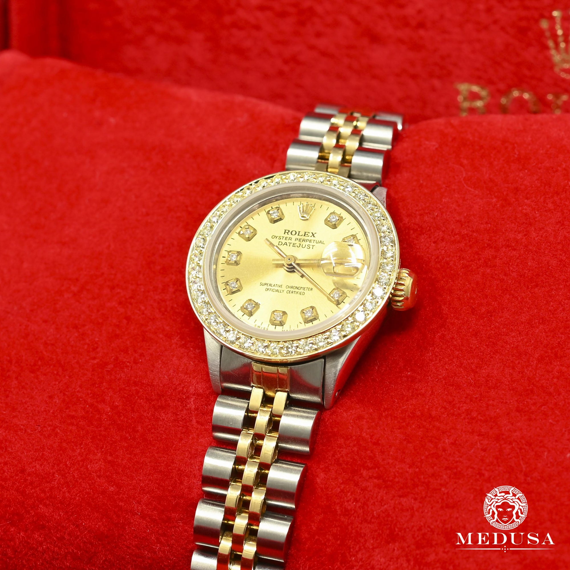 Montre Rolex | Montre Femme Rolex Datejust 26mm - Champagne Or 2 Tons