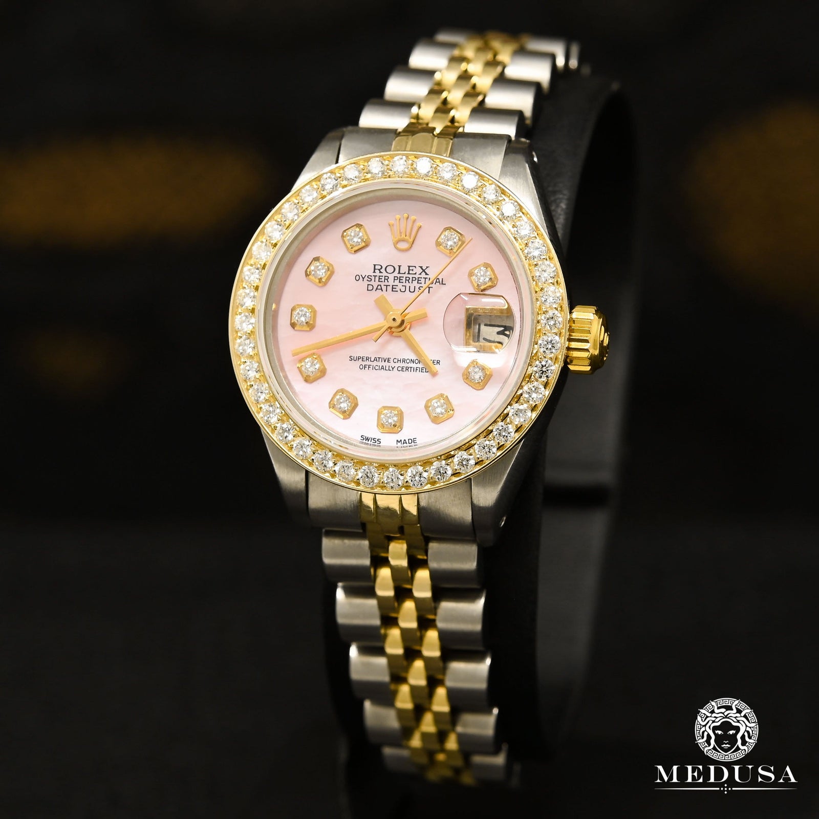 Montre Rolex | Montre Femme Rolex Datejust 26mm - Pink Or 2 Tons
