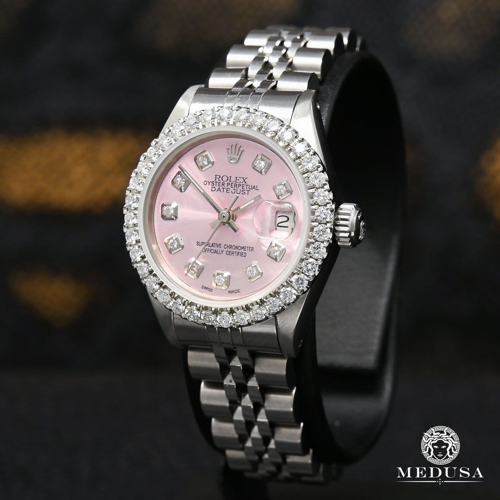 Montre Rolex | Montre Femme Rolex Datejust 26mm - Pink Stainless Stainless