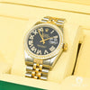 Montre Rolex | Montre Homme Rolex Datejust 36mm - Black Vintage Or 2 Tons