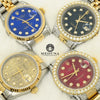 Montre Rolex | Montre Homme Rolex Datejust 36mm - Cadran Bleu Iced Or 2 Tons