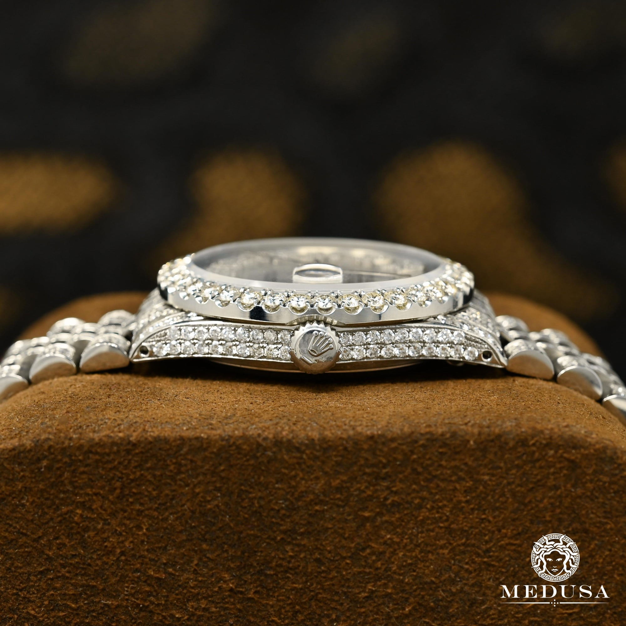 Montre Rolex | Montre Homme Rolex Datejust 36mm - Full Iced Arabic Stainless