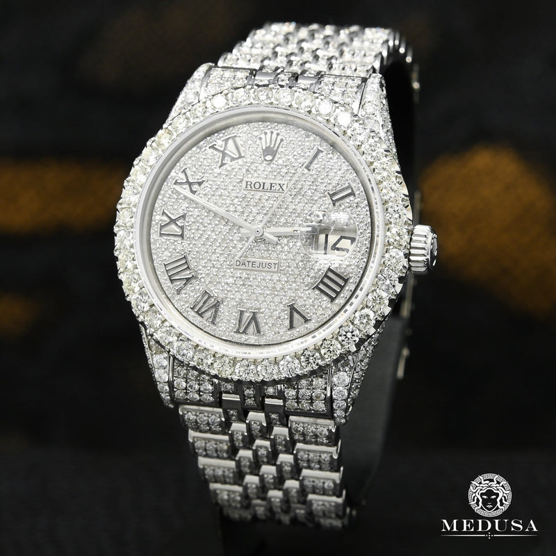 Montre Rolex | Montre Homme Rolex Datejust 36mm - Full Iced Jubilee Stainless