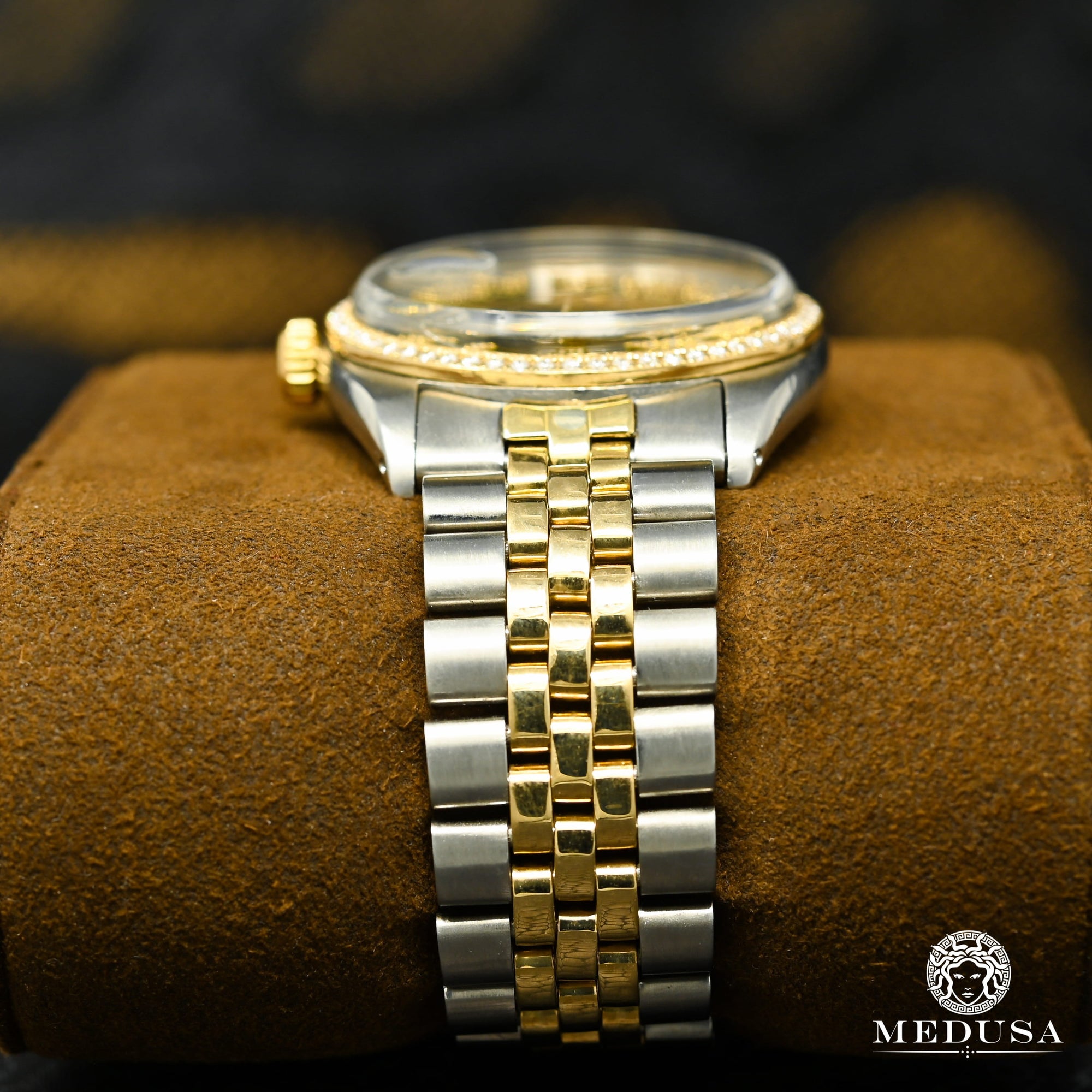 Montre Rolex | Montre Homme Rolex Datejust 36mm - Green Vintage Or 2 Tons
