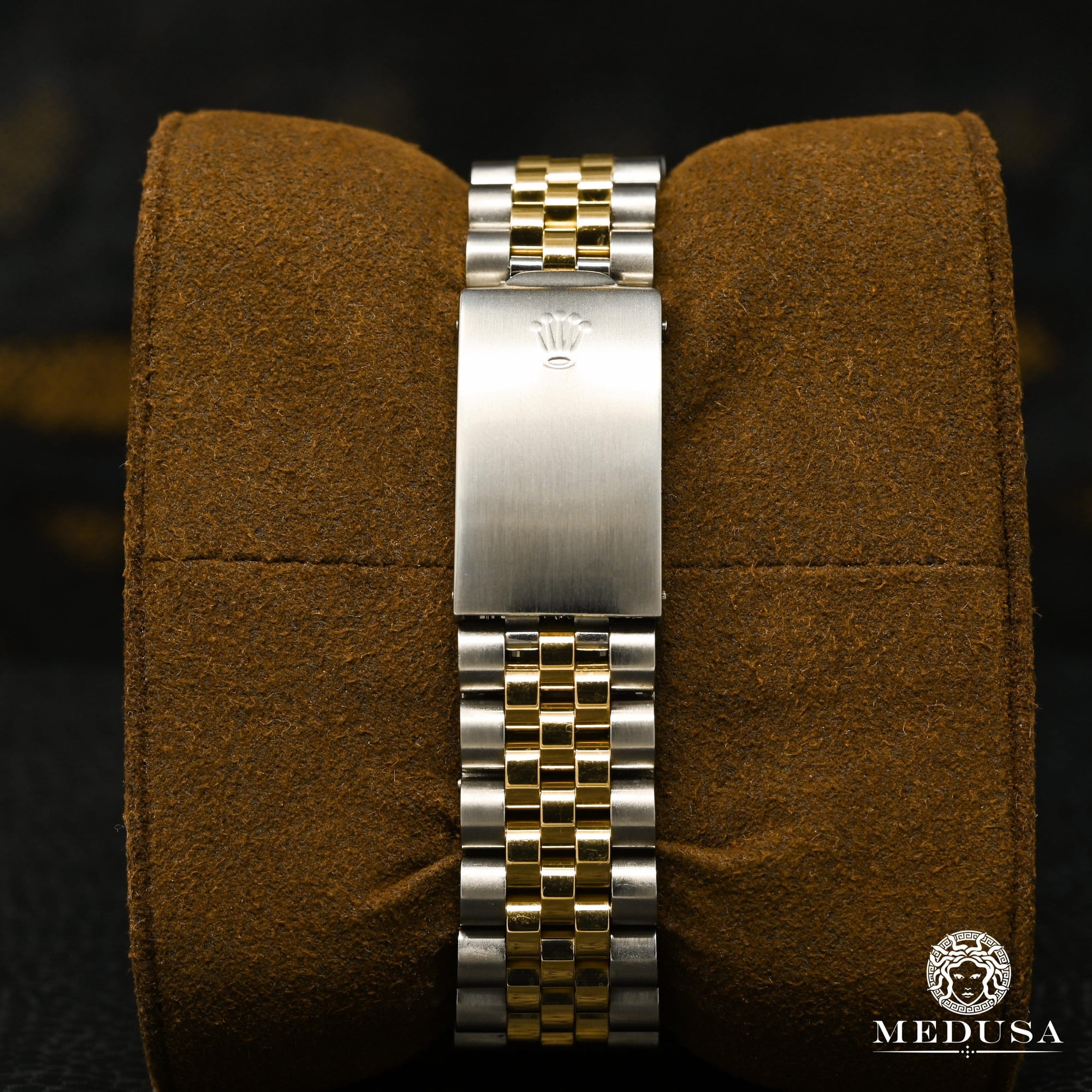 Montre Rolex | Montre Homme Rolex Datejust 36mm - Noir Chiffre Romain Or 2 Tons