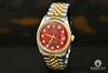 Montre Rolex | Montre Homme Rolex Datejust 36mm - Red Vintage Or 2 Tons