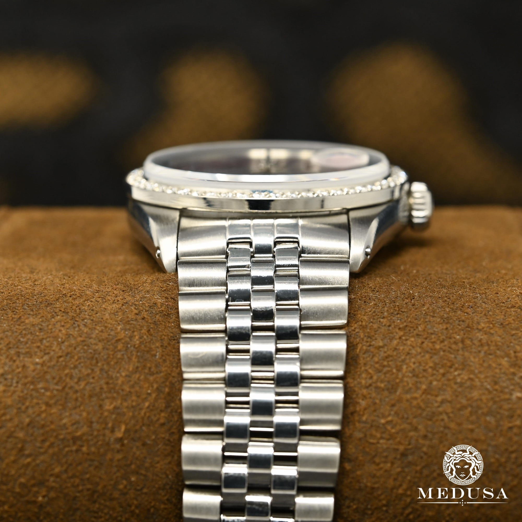 Montre Rolex | Montre Homme Rolex Datejust 36mm - Rouge Classic Iced Stainless