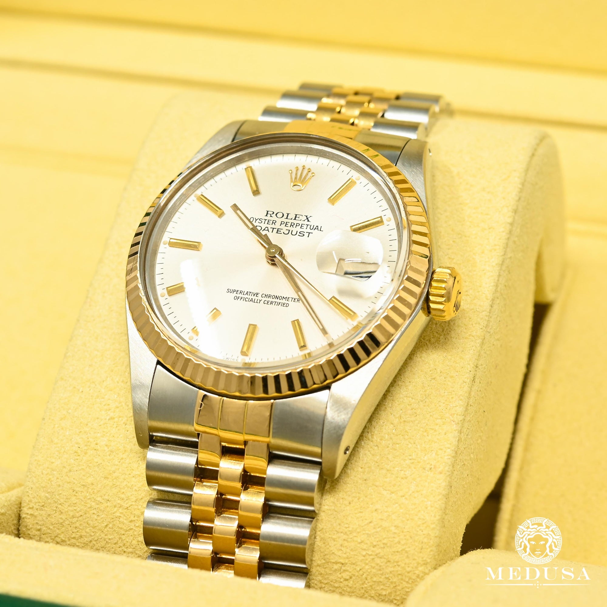 Montre Rolex | Montre Homme Rolex Datejust 36mm - Silver Stick Or 2 Tons