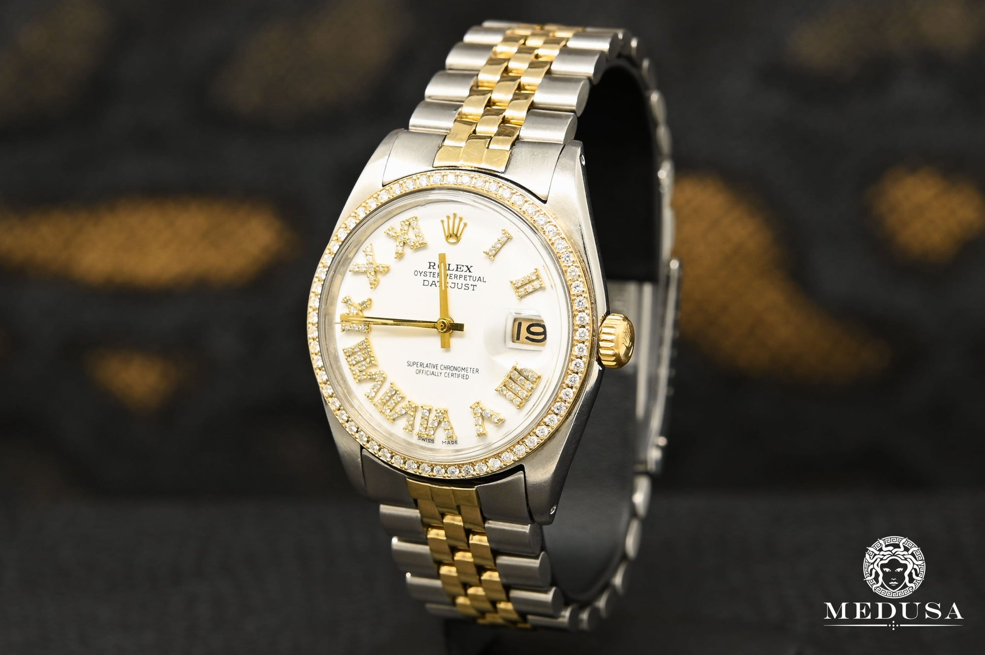 Montre Rolex | Montre Homme Rolex Datejust 36mm - White Vintage Or 2 Tons