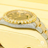 Montre Rolex | Montre Homme Rolex Datejust 41mm - Black 2 Tones Iced Or 2 Tons