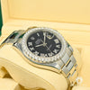 Montre Rolex | Montre Homme Rolex Datejust 41mm - Black Romain Iced Stainless
