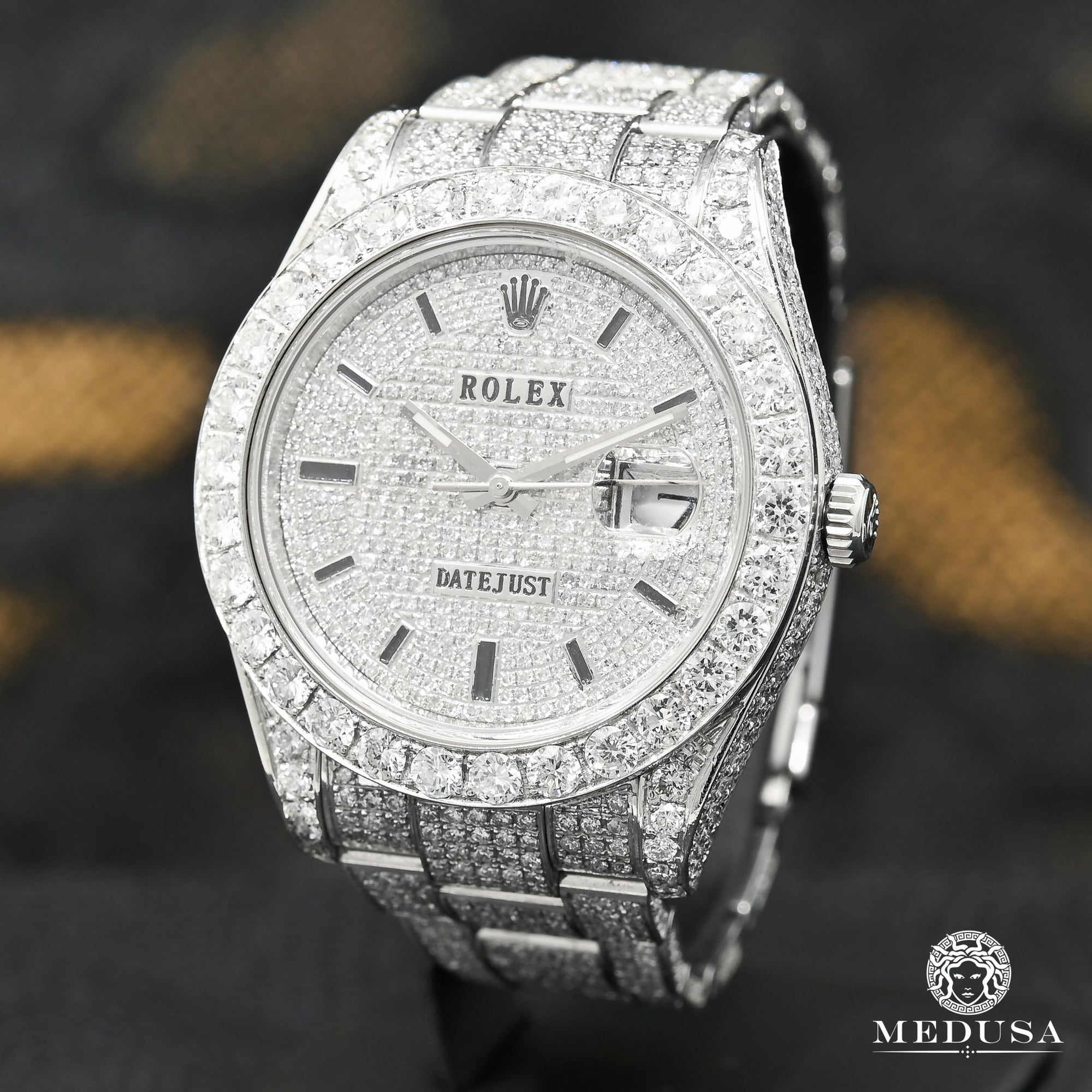 Montre Rolex | Montre Homme Rolex Datejust 41mm - Full Iced Oyster Stainless