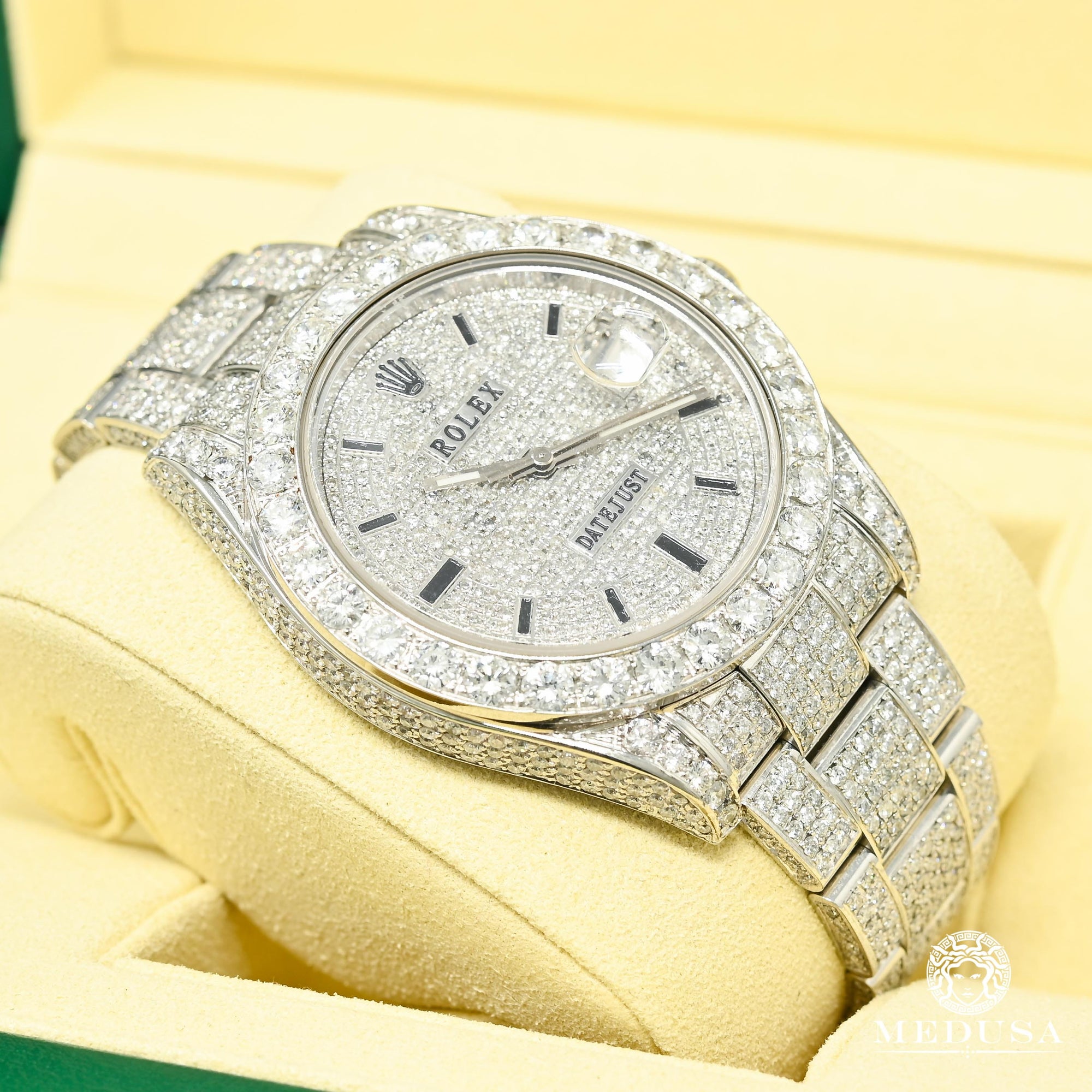 Montre Rolex | Montre Homme Rolex Datejust 41mm - Full Iced Oyster Stainless