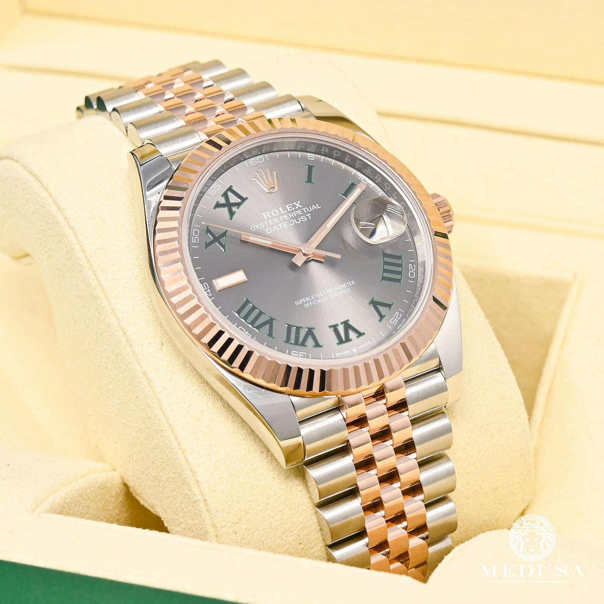 Montre Rolex | Montre Homme Rolex Datejust 41mm - Jubilee Fluted Everose Or Rose 2 Tons