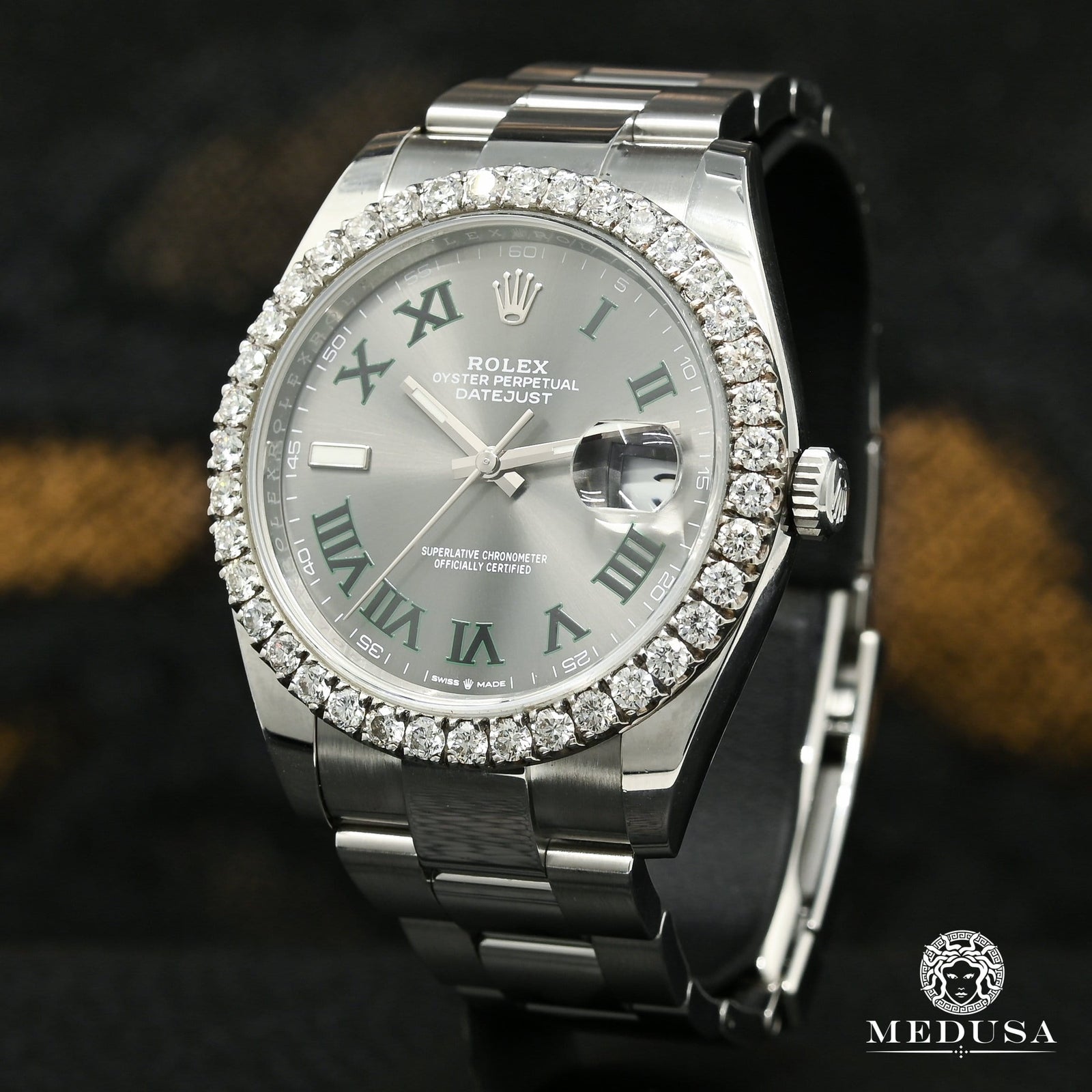 Montre Rolex | Montre Homme Rolex Datejust 41mm - Wimbledon Iced Stainless