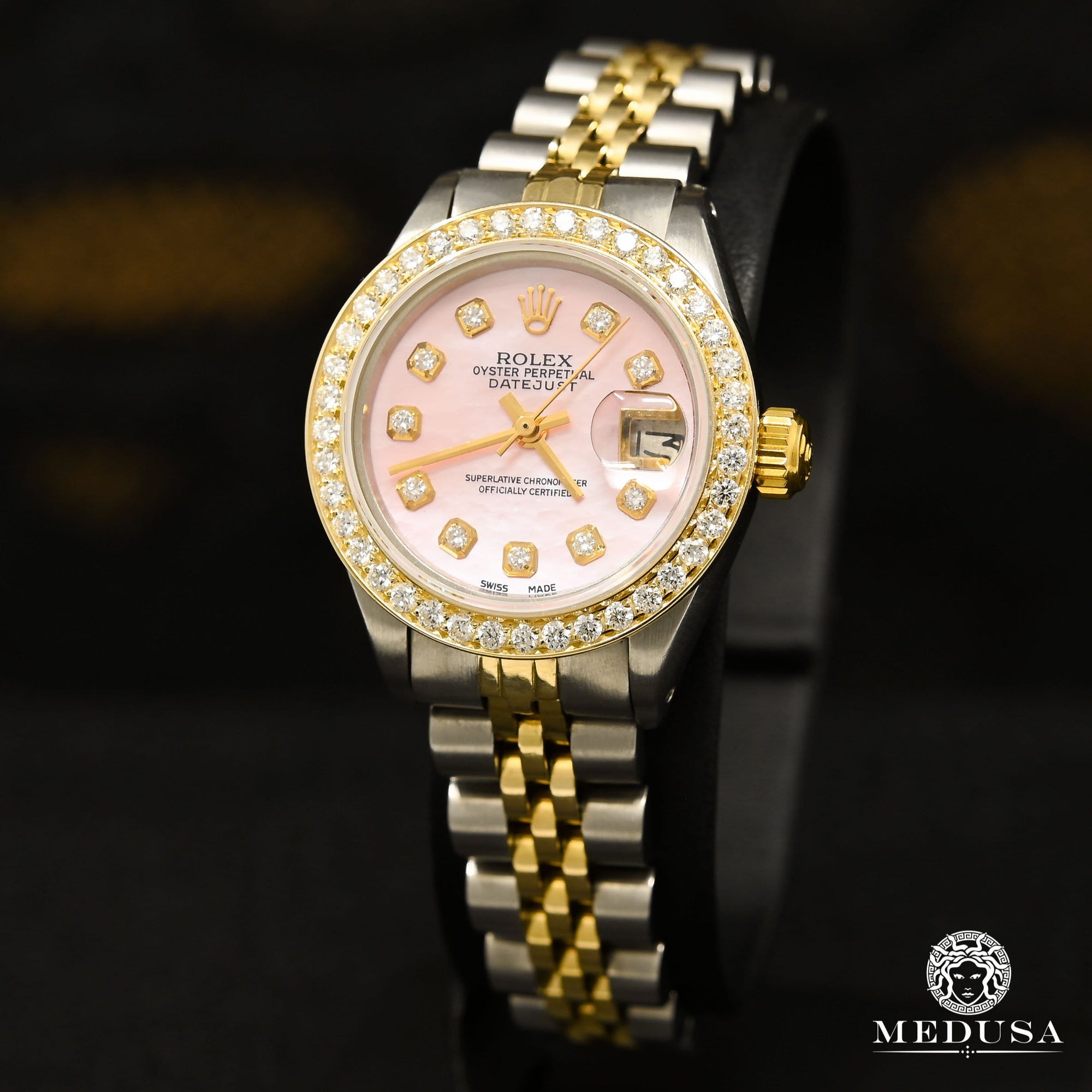 Montre Rolex | Montre Homme Rolex Datejust Set Elle &amp; Lui - Pink Or 2 Tons