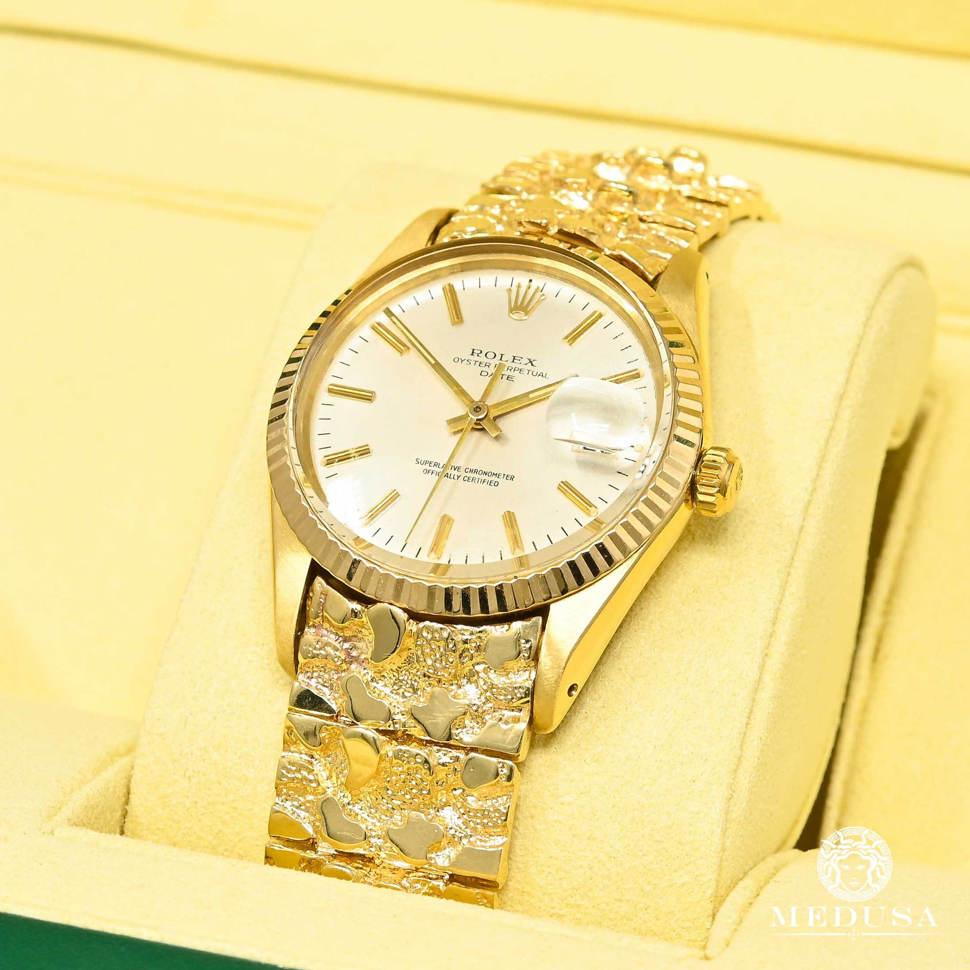 Montre Rolex | Montre Homme Rolex Gold Date 34mm - Nugget Or Jaune