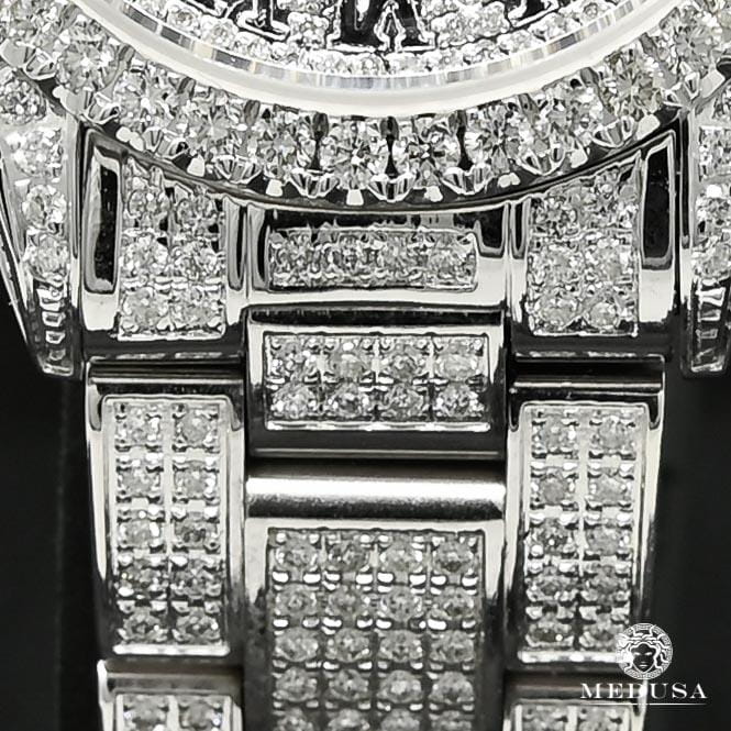 Montre Rolex | Montre Femme Rolex Oyster Perpetual 31mm - Full Iced Out Stainless