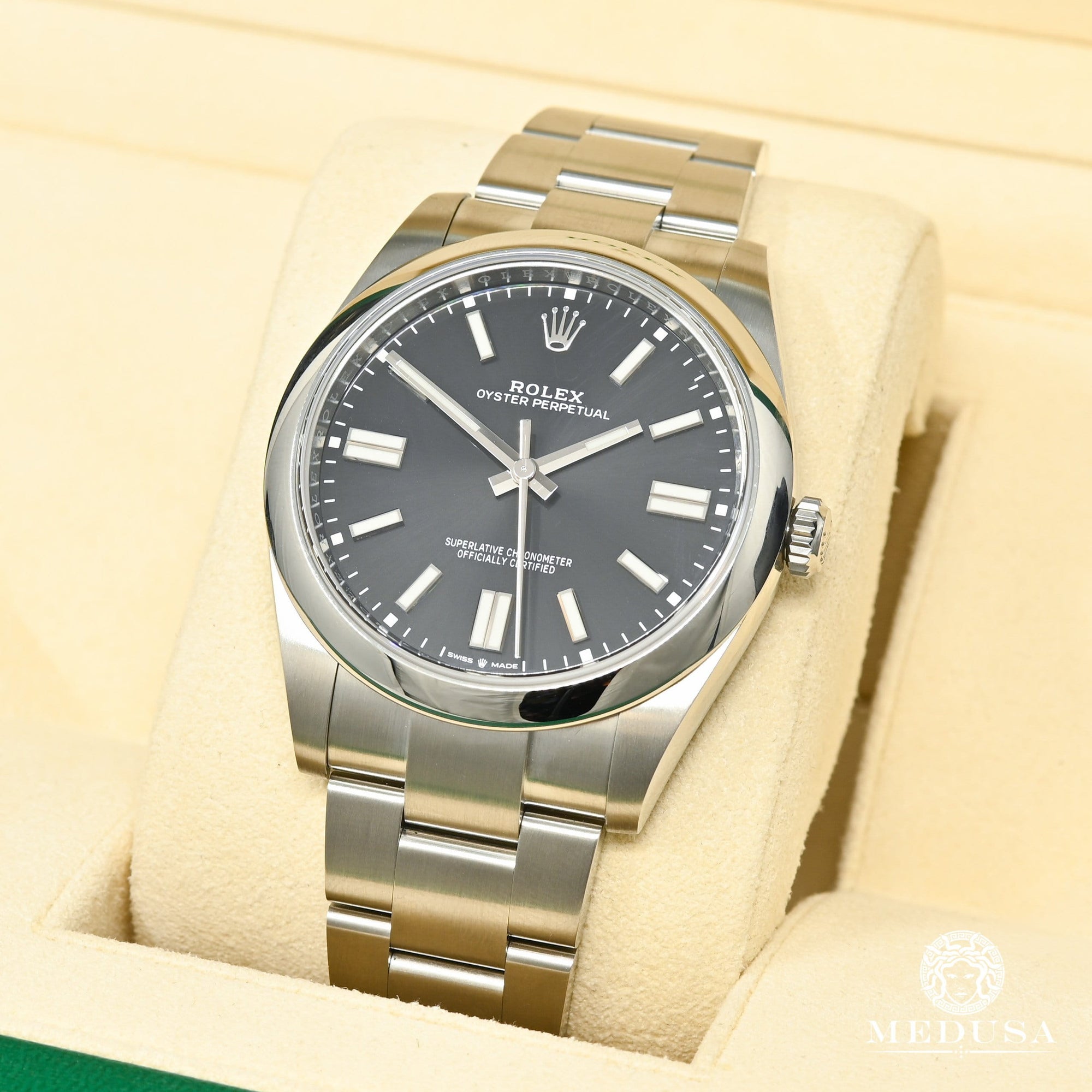 Montre Rolex | Montre Homme Rolex Oyster Perpetual 41mm - Black Stainless