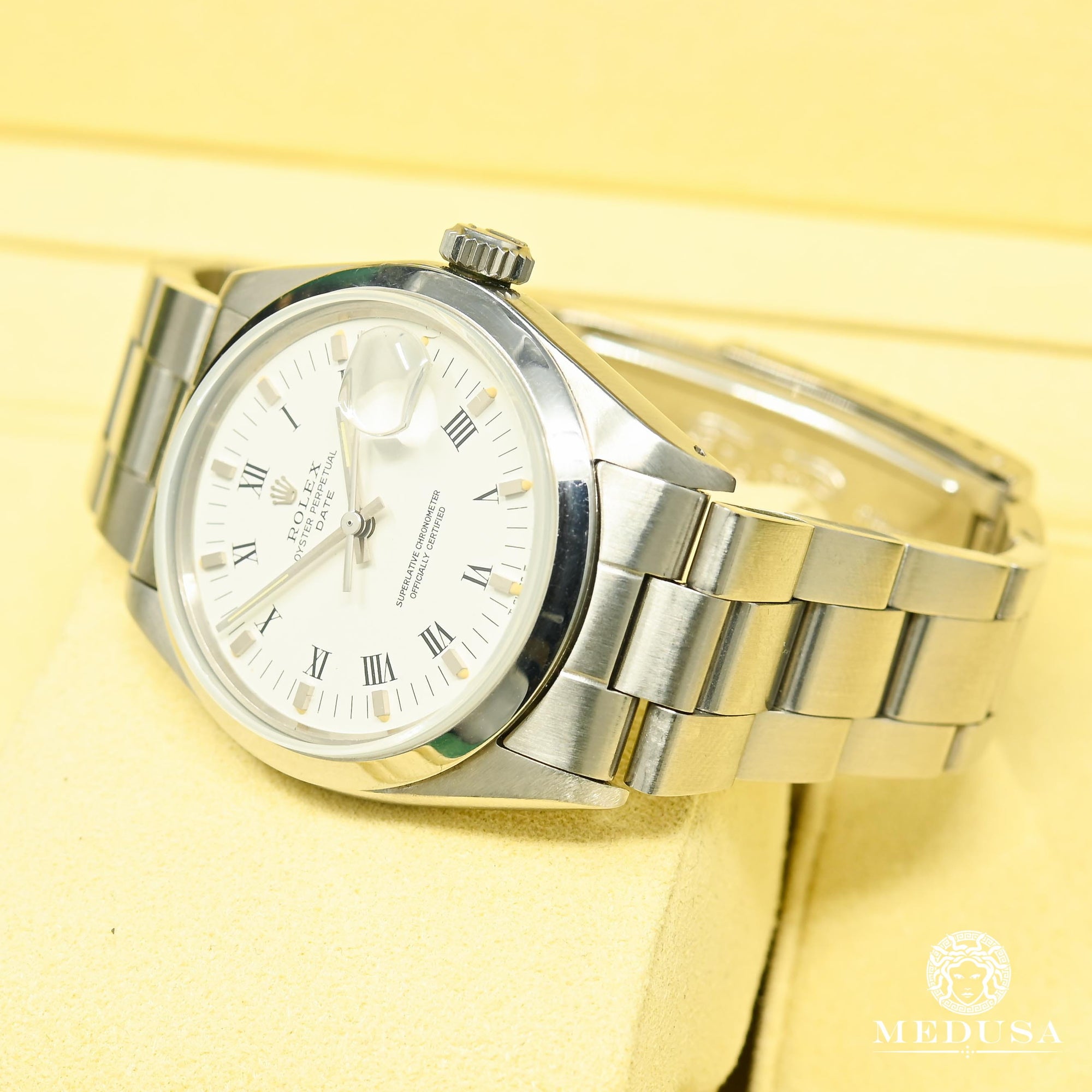 Montre Rolex | Montre Homme Rolex Oyster Perpetual Date 34mm - White Stainless