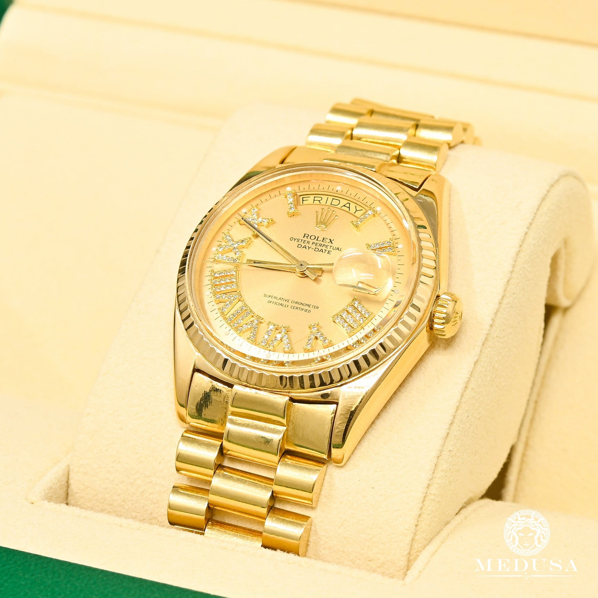 Montre Rolex | Montre Homme Rolex President Day-Date 36mm - Champagne Or Jaune