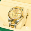 Montre Rolex | Montre Homme Rolex Sky-Dweller 42mm - Champagne Or 2 Tons