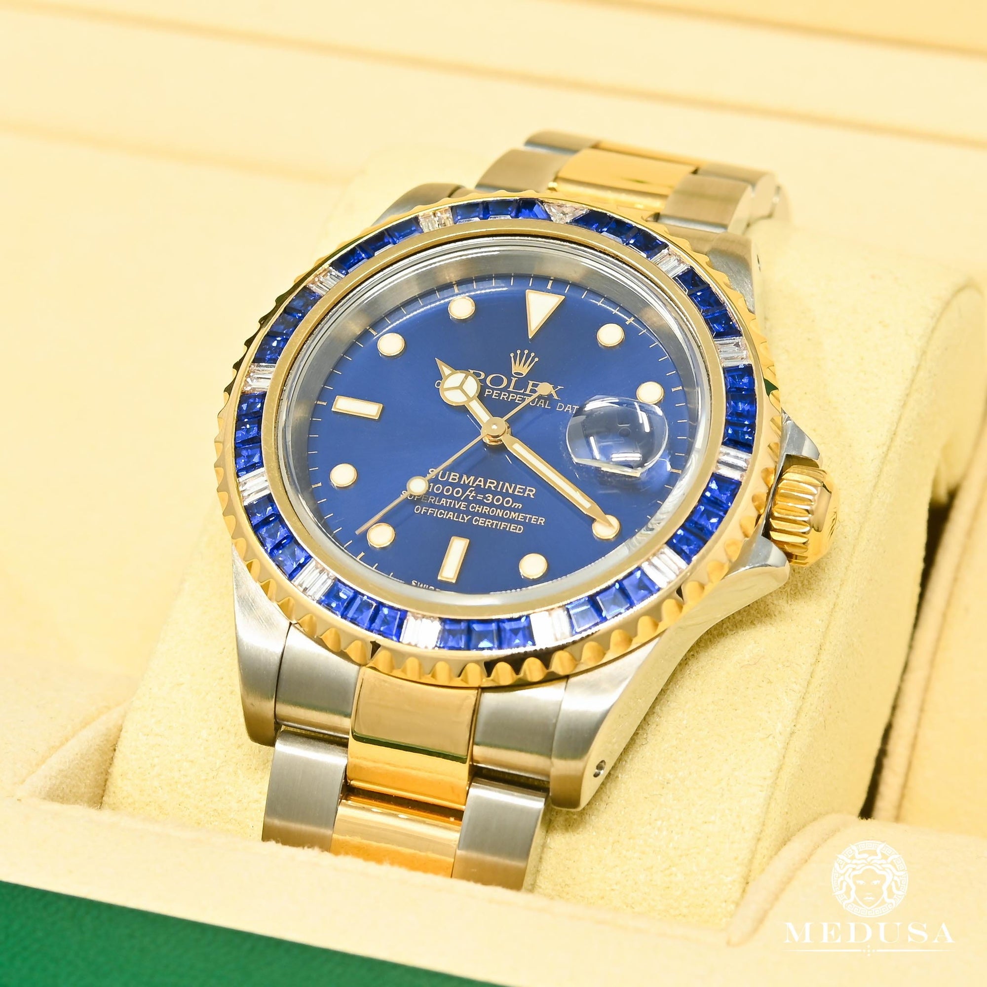 Montre Rolex | Montre Homme Rolex Submariner 40mm - 2 Tons Bleu Saphir Or 2 Tons