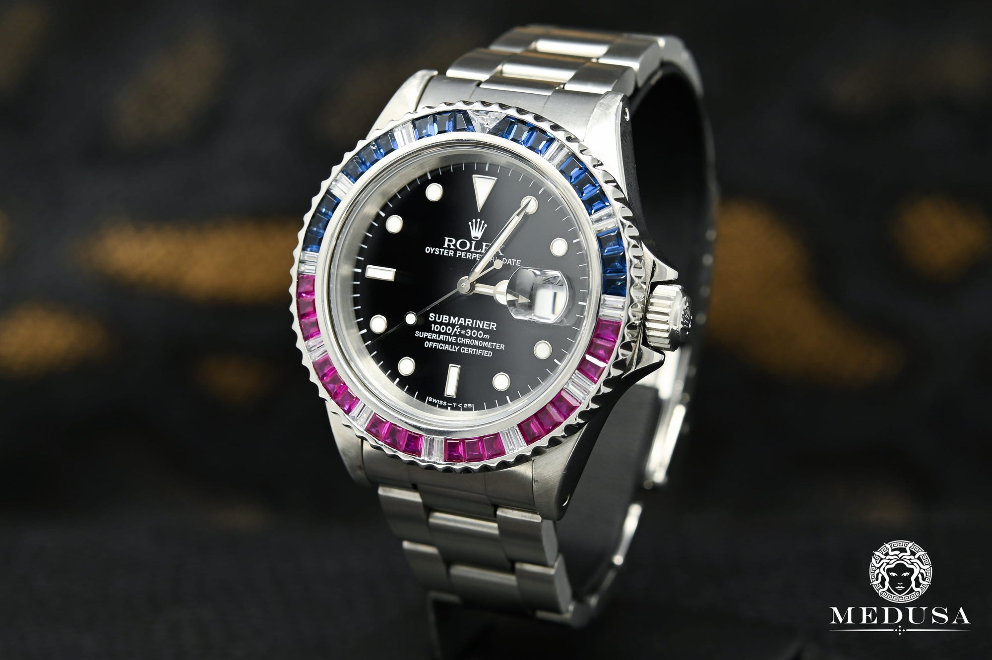 Montre Rolex | Montre Homme Rolex Submariner 40mm - Pepsi Saphir &amp; Ruby Stainless