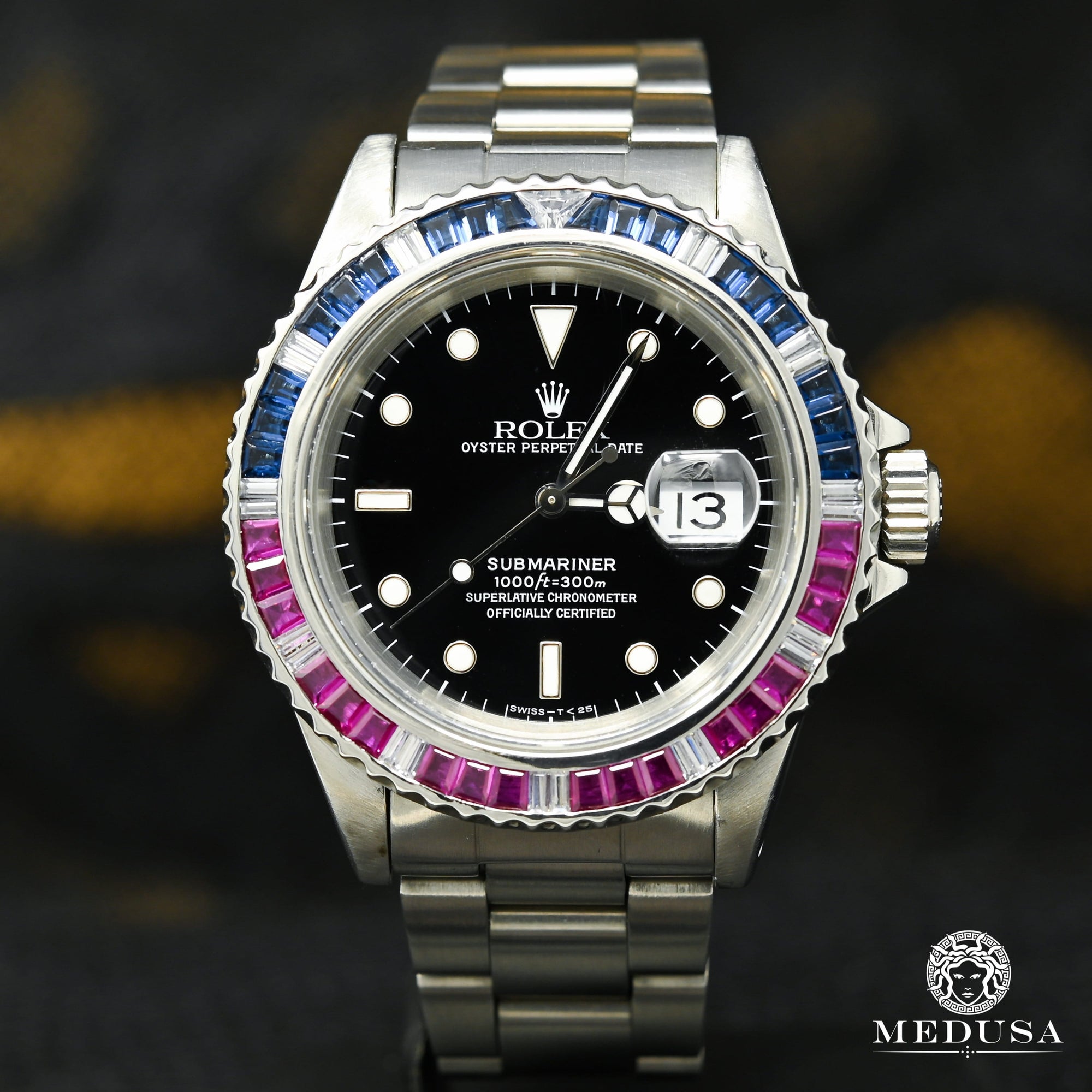 Montre Rolex | Montre Homme Rolex Submariner 40mm - Pepsi Saphir &amp; Ruby Stainless