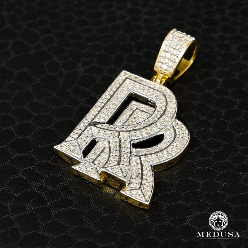 Pendentif à Diamants en Or 10K | Pendentif Divers RollsRoyce D1 Diamant Or 2 Tons