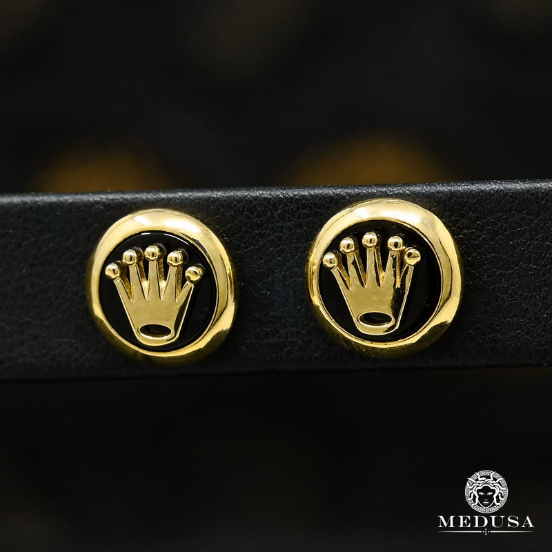 Studs en Or 10K | Boucles d’Oreilles Rolly F3 Or jaune