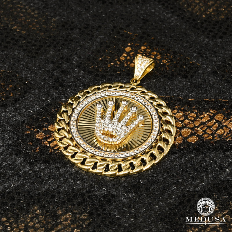 Pendentif en Or 10K | Pendentif Divers Rolly X4 Or Jaune