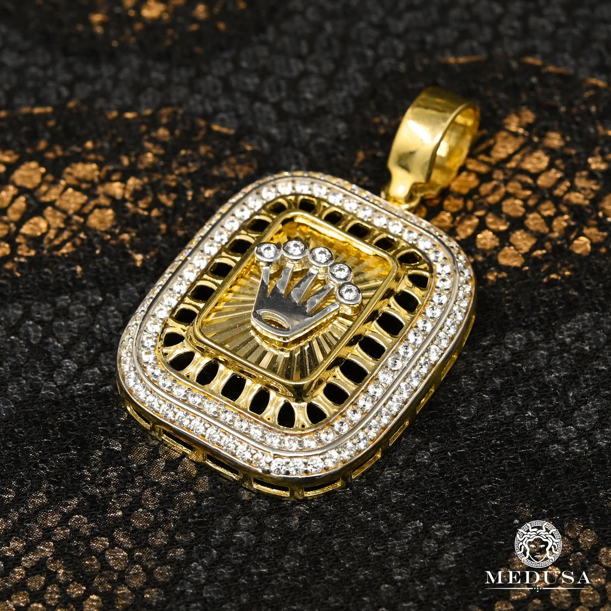 Pendentif en Or 10K | Pendentif Divers Rolly X6 Or 2 Tons